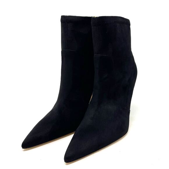 Good American Icon Bootie Suede Black Size 7 GA007K-E - Picture 5 of 8